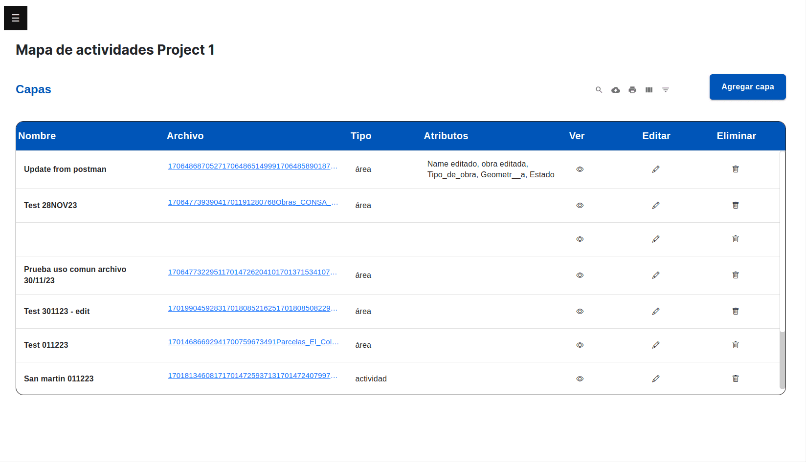 CMS layers section
