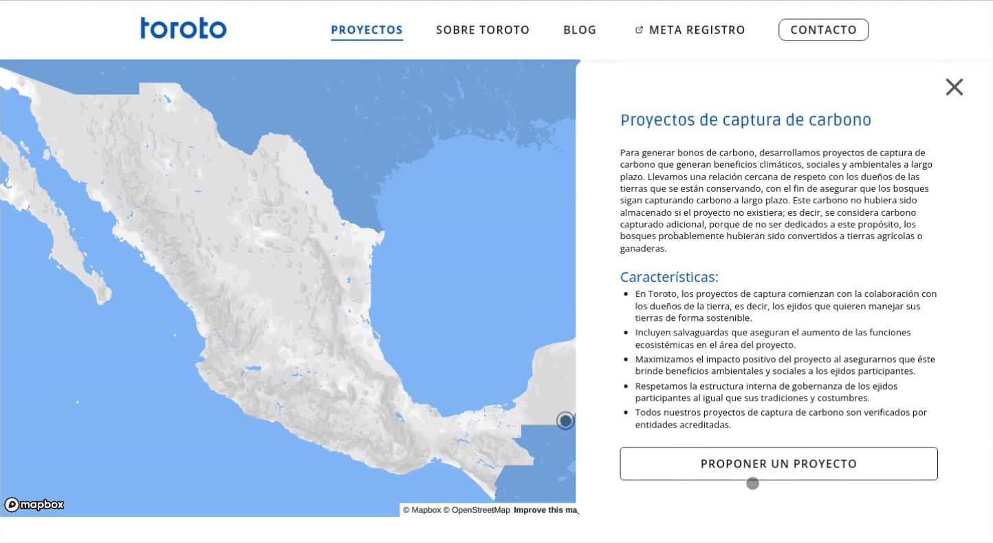 Projects map